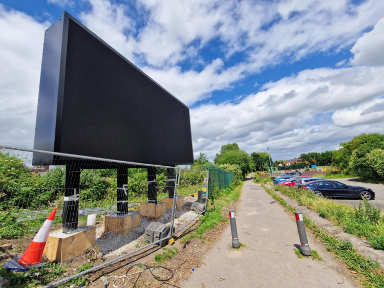 A huge new Crewe advertising board, left in its current state for over 12 months, is set to be up and running in early 2026, says Network Rail (Ryan Parker).