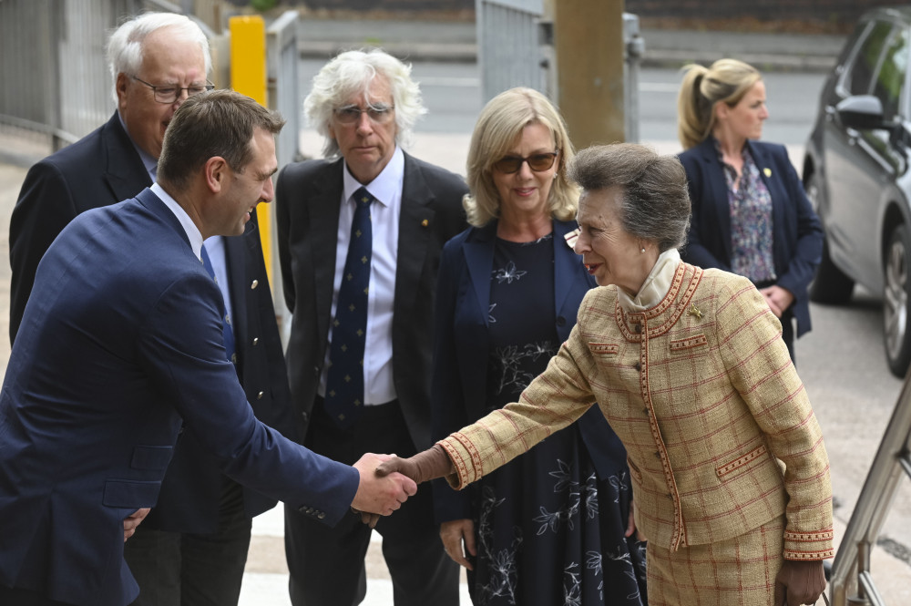 Princess Anne visited Mornflake Oats, off Gresty Road, Crewe, on Tuesday 29 July (Jan Roberts).