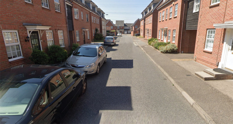 A section of Harper Close