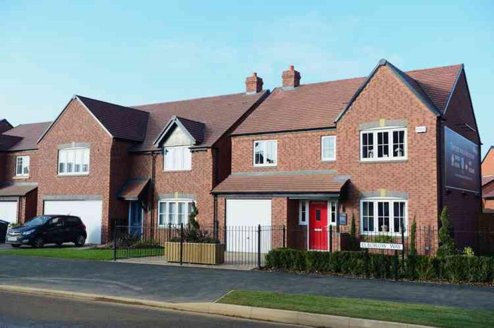 A typical Bellway South Midlands street scene