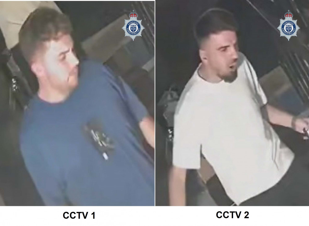 Two unknown men gained entry to a residential flat within ‘Off the Wall’ (Image via: Cheshire Constabulary)