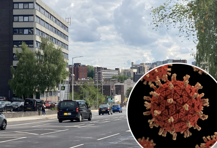 Greater Manchester has seen a rise in the number of confirmed measles cases in recent months (Images - main: Nub News / inset: CDC)