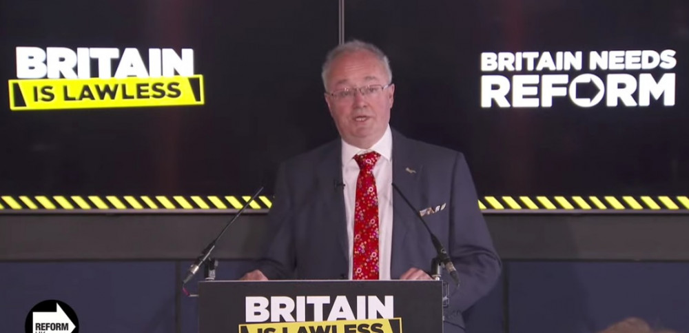 Rupert Matthews, Police and Crime Commissioner, announced his movement to Reform UK (Photo: LDRS)