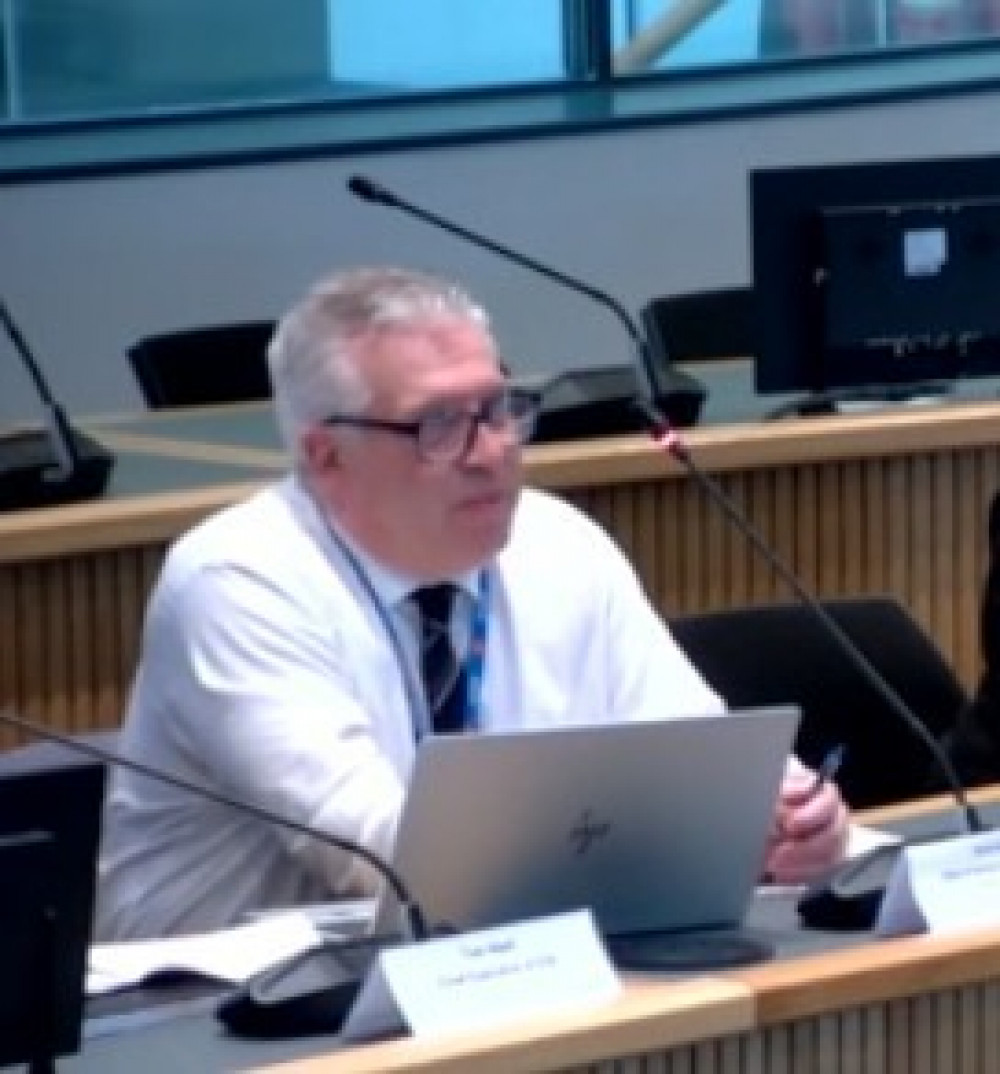 Kevin Garrod - quizzed over future and current state of Orsett Hospital