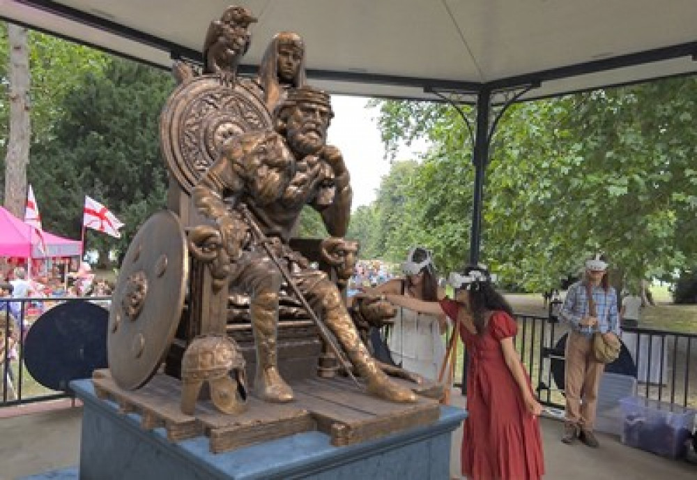 Kingston University used AI and VR to create an engaging new interpretation of a statue of King Athelstan (Image supplied) Kingston University used AI and VR to create an engaging new interpretation of a statue of King Athelstan (Image supplied)