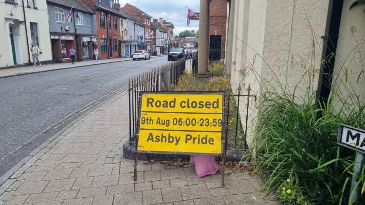 Roads will be closed in Ashby Town Centre on Sunday 9th August for the return of Ashby Pride (Photo: Grace Kennington)