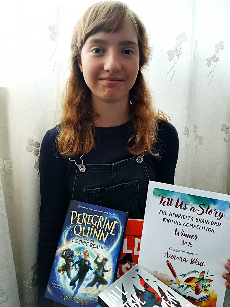 Congratulations to Aurora Blue, 16, a winner in The Henrietta Branford Writing Competition. (Photo: The Henrietta Branford Writing Competition) 