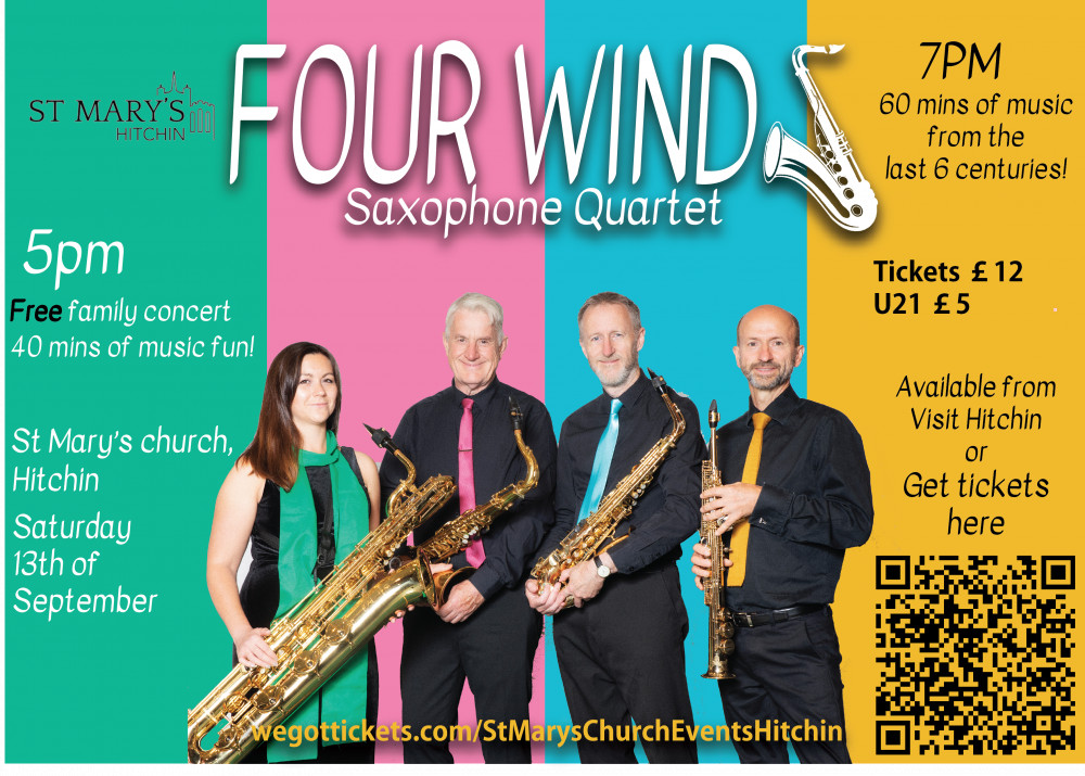 Four Winds Saxophone Quartet Concert at St Mary's Church 