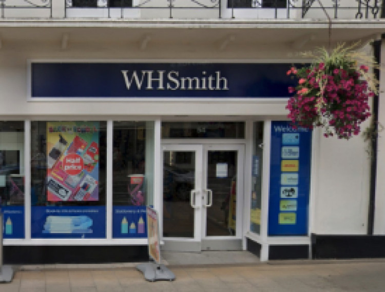 The current WHSmith signs will be replaced by the TGJones logo at the shop located on Parade (image via planning application)
