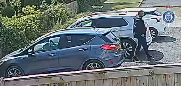 The victim’s blue Ford Fiesta was parked in Chester University's car park (Image via: Cheshire Constabulary)