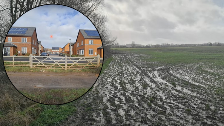 The houses will be built on land south of Chesterton Gardens (images via WDC)