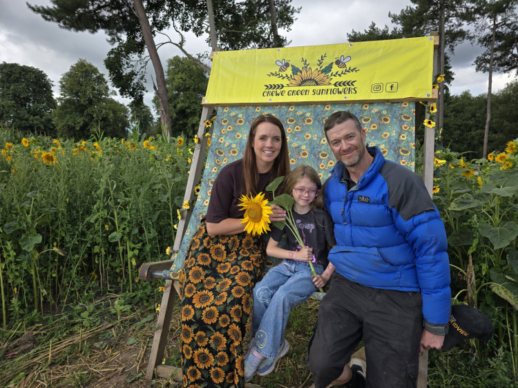 Alex and Simon Lewis pictured with their daughter have raised over £25,000 for the Mid Cheshire Hospitals Neonatal Unit (NICU) at Leighton Hospital. (Photo: Mid Cheshire Hospitals Charity)