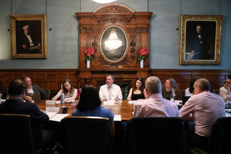 Jen Craft, second from left facing camera, sits on the Lower Thames Crossing Skills Taskforce.
