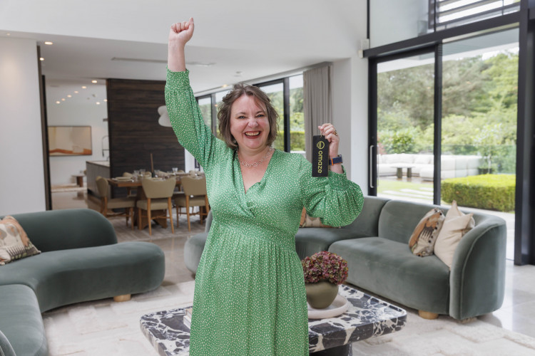 Emily Ward has won a mansion in Cheshire's Golden Triangle (Credit: SWNS)