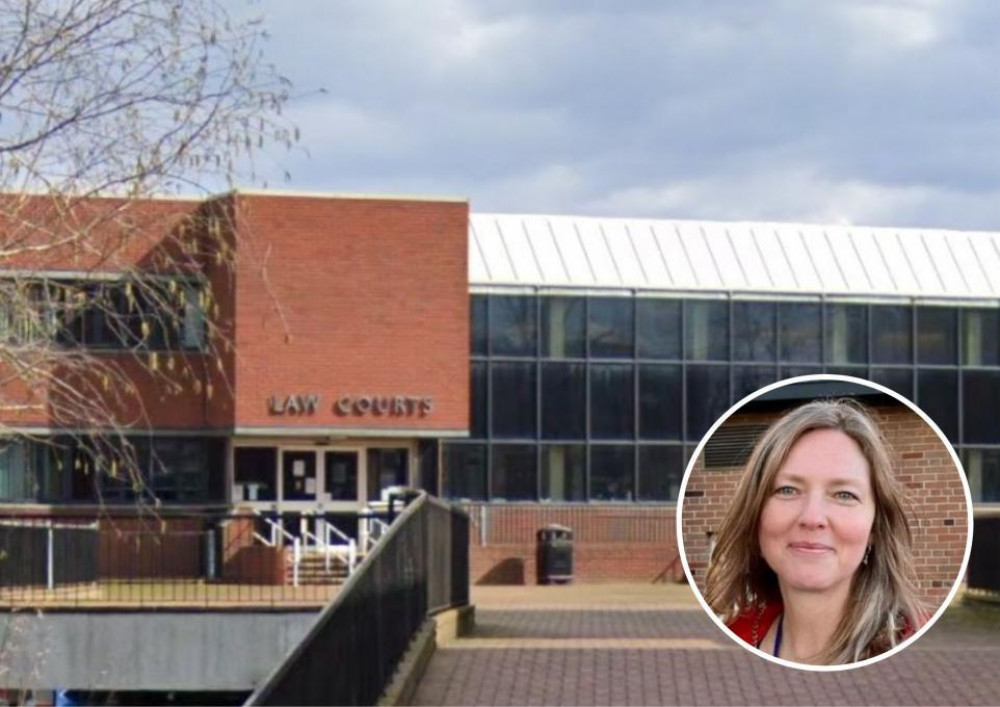 The judge and prosecutor were in Chester but Clare and her defence lawyer were in Crewe (Image via: LDRS)