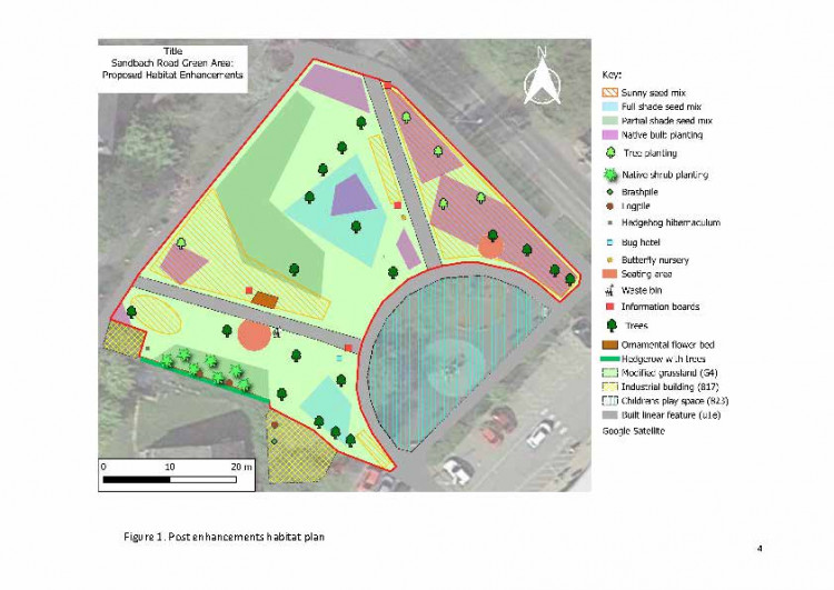 A wildflower meadow is being created as part of the project. (Image: Alsager Town Council)