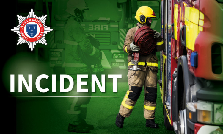 A fire involving two caravans and a shed near Alsager is thought to have been started accidentally. (Photo: Nub News) 