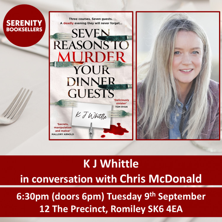 Seven Reasons to Murder Your Dinner Guests - K J Whittle in conversation with Chris McDonald