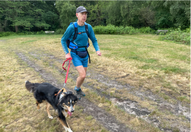 The Bishop of Kingston, The Rt Revd Dr Martin Gainsborough, will run the Pennine Way with his dog Jem (Credit: Martin Gainsborough)