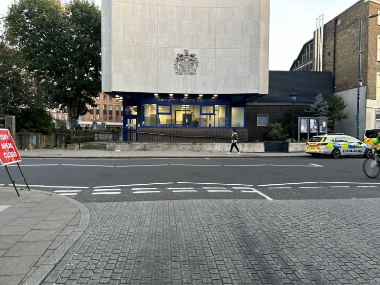 Kingston Police Station's front counter will remain open despite almost half of police station front counters across London facing closure (Credit: Tilly O'Brien)