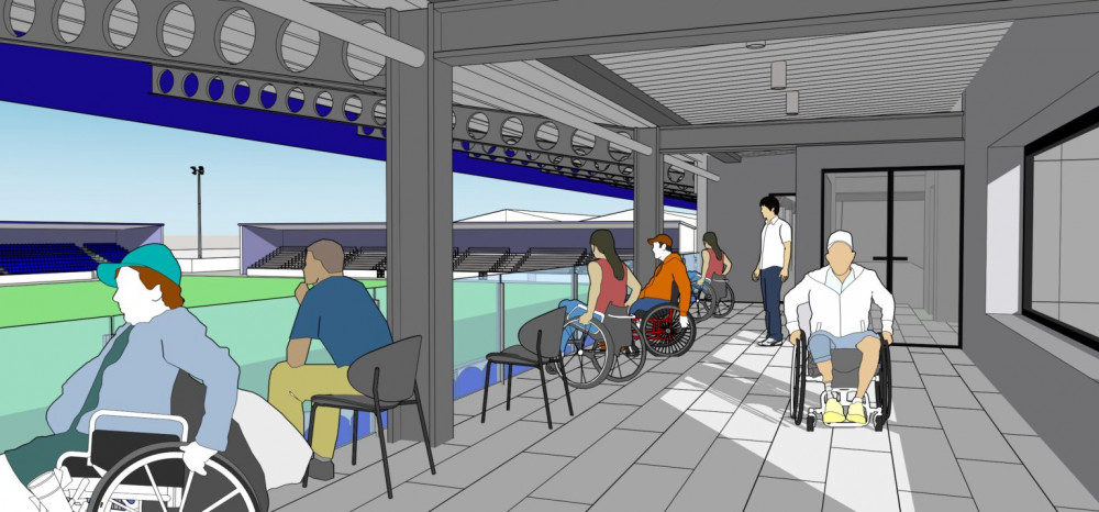The modern facility will accommodate up to 13 wheelchair users (Image via: Chester FC) The modern facility will accommodate up to 13 wheelchair users (Image via: Chester FC)