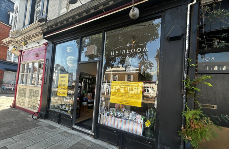 Heirloom is located in 110 High St, Teddington TW11 8JD (Credit: Tilly O'Brien)