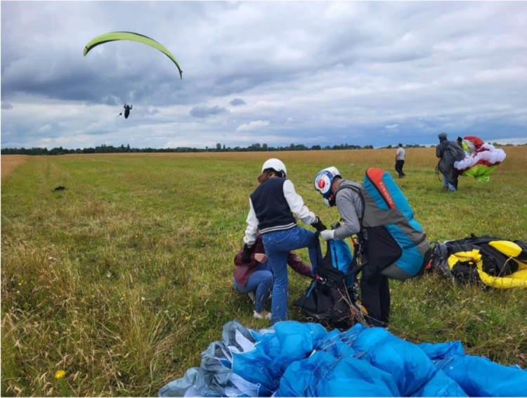 Wishesjust4you creates memorable experiences for children with life-limiting illnesses and their families, including taking Caitlin paragliding (Photo: WJ4Y)