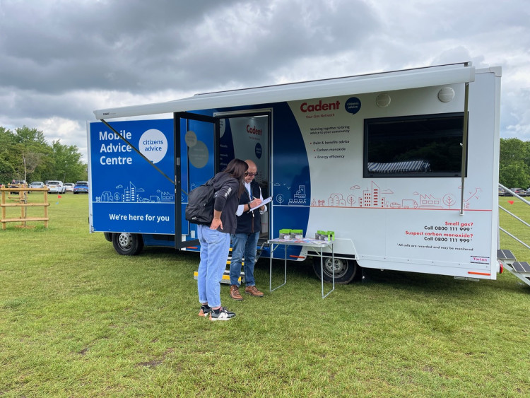 The mobile advice centre (image supplied)