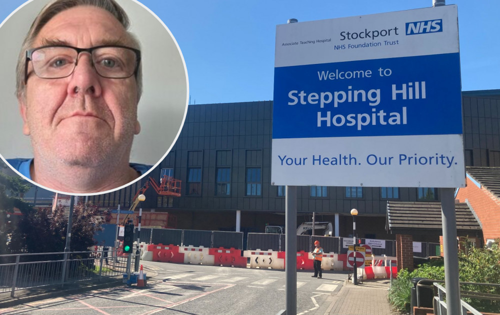 Darren was a heavy smoker for 37 years - but thanks to his own dedication and the support of the CURE team, he's been able to stop for good (Images - main: Nub News / inset via Stockport NHSFT)
