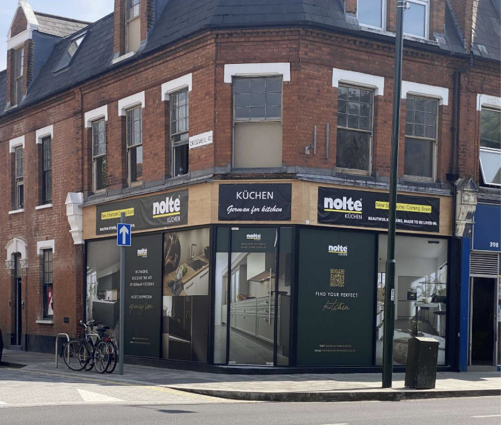 Nolte Küchen will bring new signage and door to its store in Twickenham (credit: Planning application).