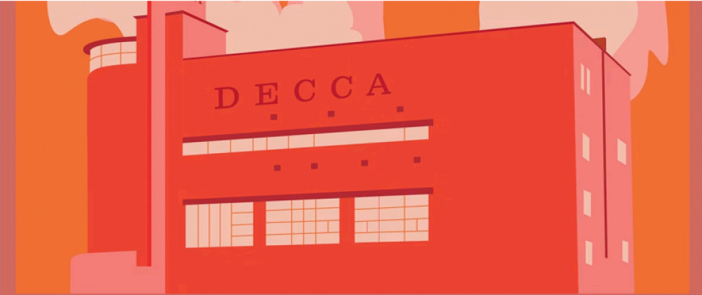 New Malden’s Burlington Road was once home to the vinyl pressing plant of Decca Records, becoming the UK’s second most successful recording company at its peak (Credit: Creative Youth)