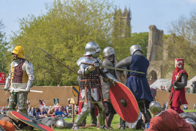 Glastonbury Abbey Medieval Fayre returns 25-26 April 2026, featuring jousting, music, and more. 