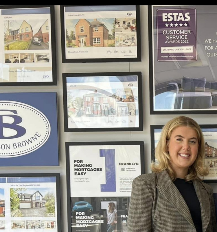 Stephenson Browne estate agent, Lydia Riley, recently intercepted a client's scam call, protecting their life savings (Stephenson Browne).