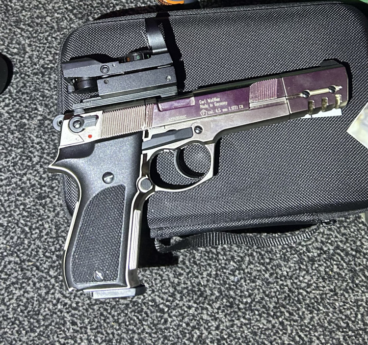 The man was charged with owning an imitation firearm (image via Warwick Police)