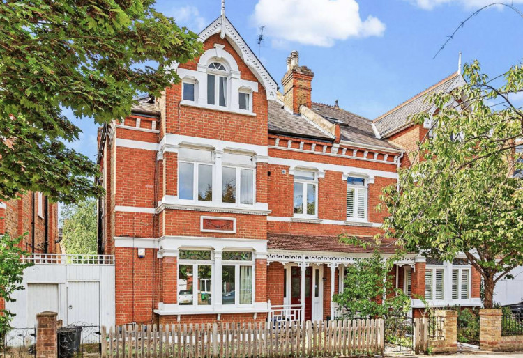 A planning application proposes converting a semi-detached property in Lebanon Park, Twickenham, currently split into three flats, back into its original state (credit: Planning application).
