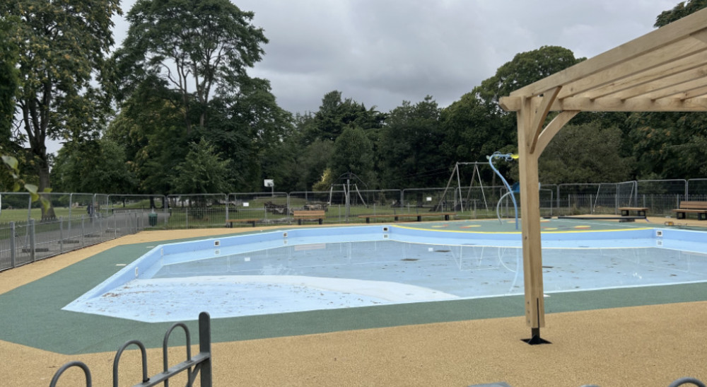 Leamington's Victoria Park paddling pool closed due to technical issues (image via WDC) 