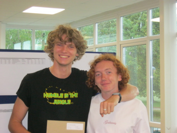 Students at The Blue School in Wells excelled in A levels and BTECs despite pandemic and infrastructure challenges, with over half achieving top grades.