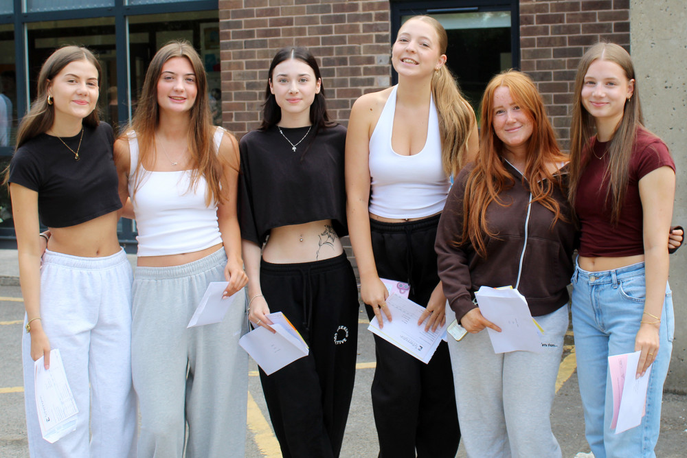 A-level results day at Tytherington School (Credit: Tytherington School)