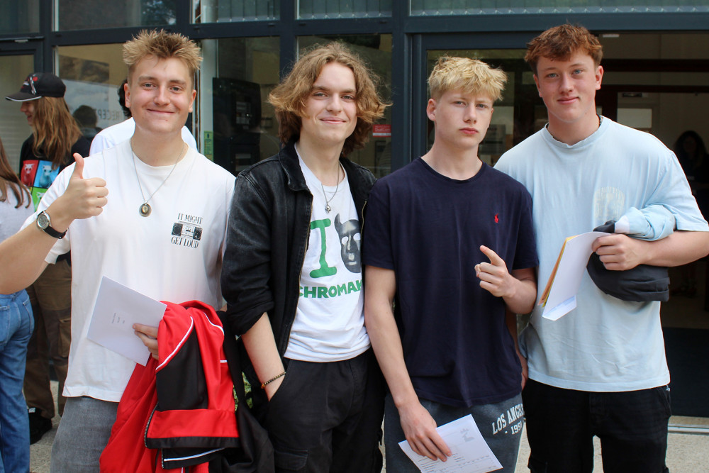 A-level results day at Tytherington School (Credit: Tytherington School)