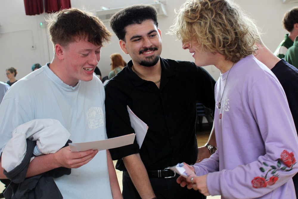 A-level results day at Tytherington School (Credit: Tytherington School)