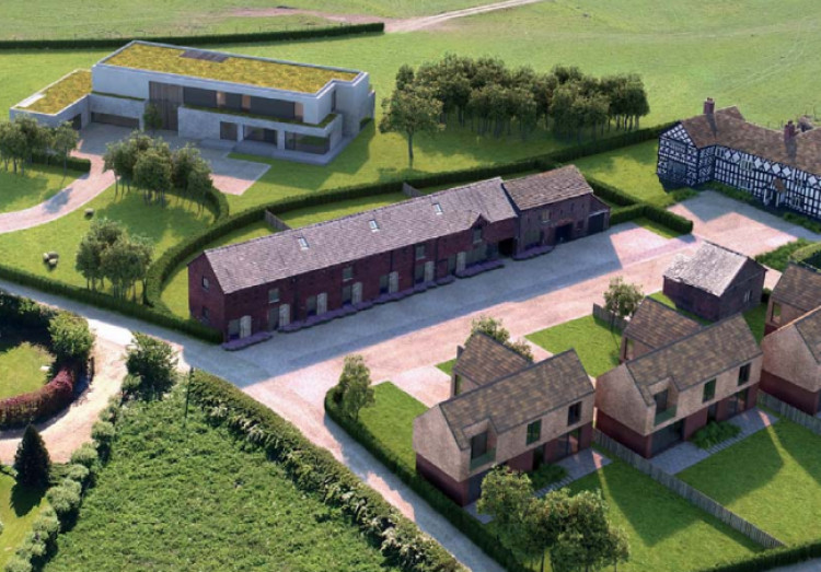 Plans have been submitted for a new project on Old Hall Farm in Woodford (Image via planning document)