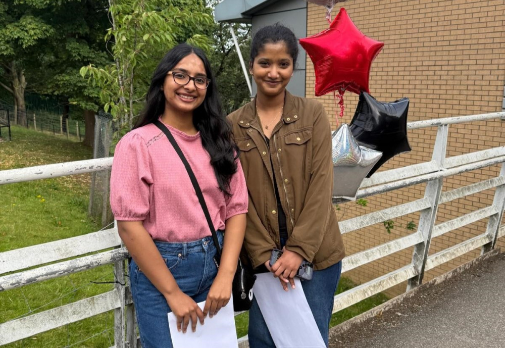 Gloriya George and Anna Joby (Credit: All Hallows)