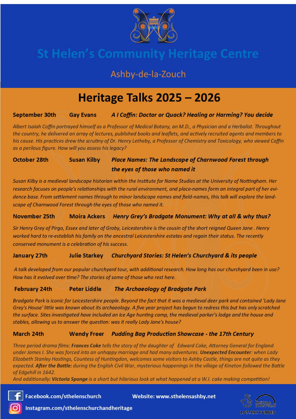 Heritage Talks Series - Winter 2025-26