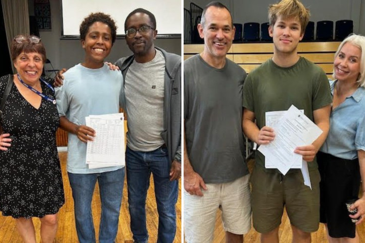 Students at Christ’s School in Richmond are celebrating the school’s best-ever A-Level results, with 46% of grades at A*–A (credit: Christ's School).
