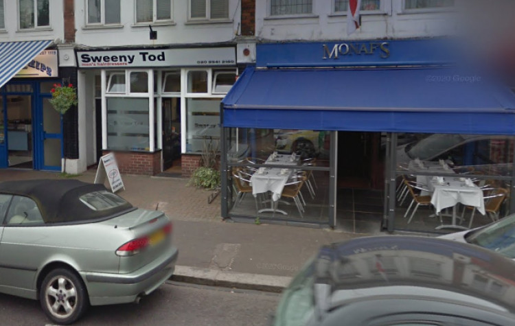 The proposals were for Sweeny Tof barber shop, located in 117 Station Road Hampton TW12 2AL (Image via Google Maps)