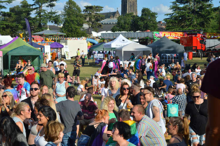 Warwickshire Pride's festival site has been vandalised again (image via Warwickshire Pride)