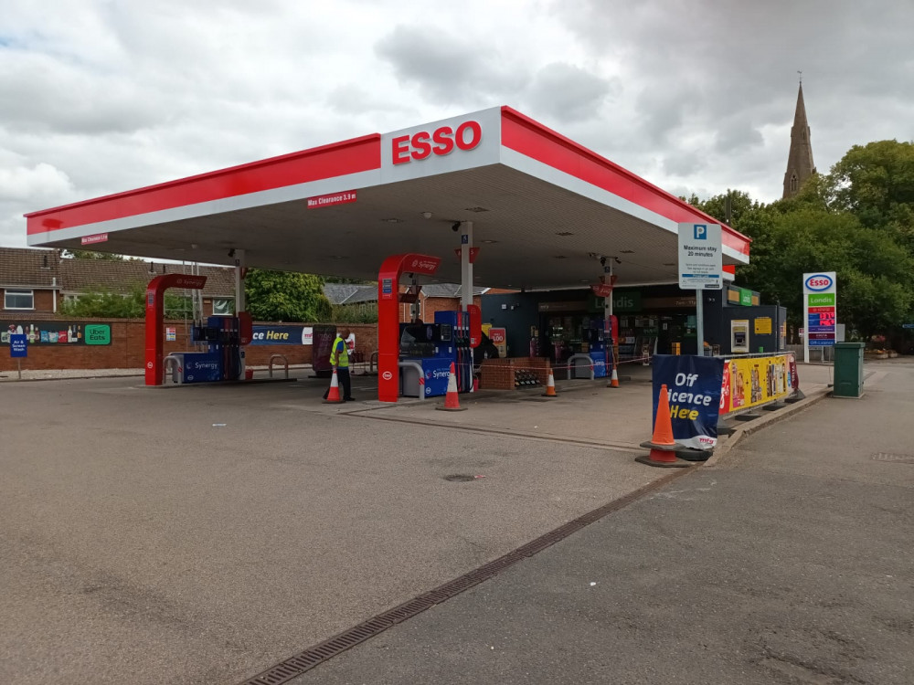 Shell on Warwick Road has been taken over by Esso (image by Alison Insley)