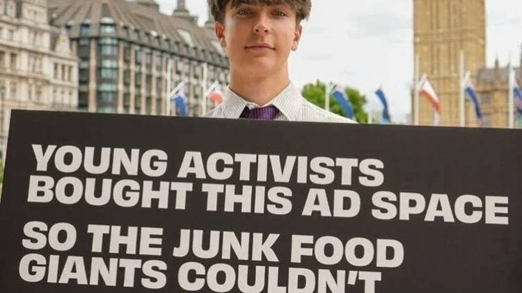 Oli Porter, 18-year-old Bite Back youth campaigner from Surrey (Credit: Oli Porter)