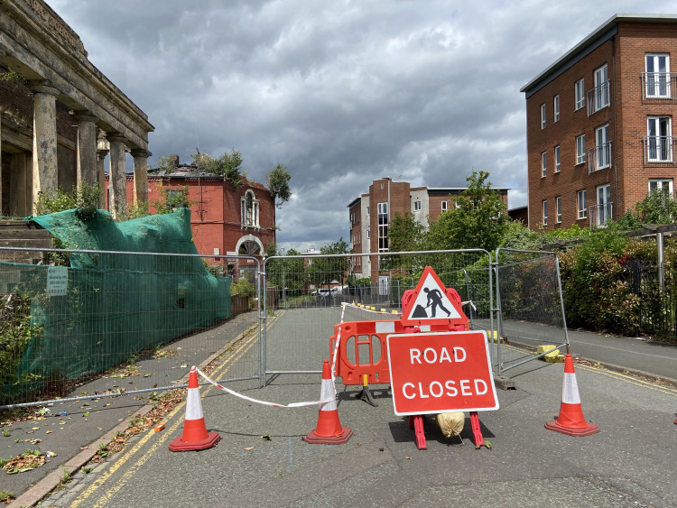 The Former Wade Ceramics factory is finally set for repair next month after a fire caused Westport Road to close in April. (LDRS)
