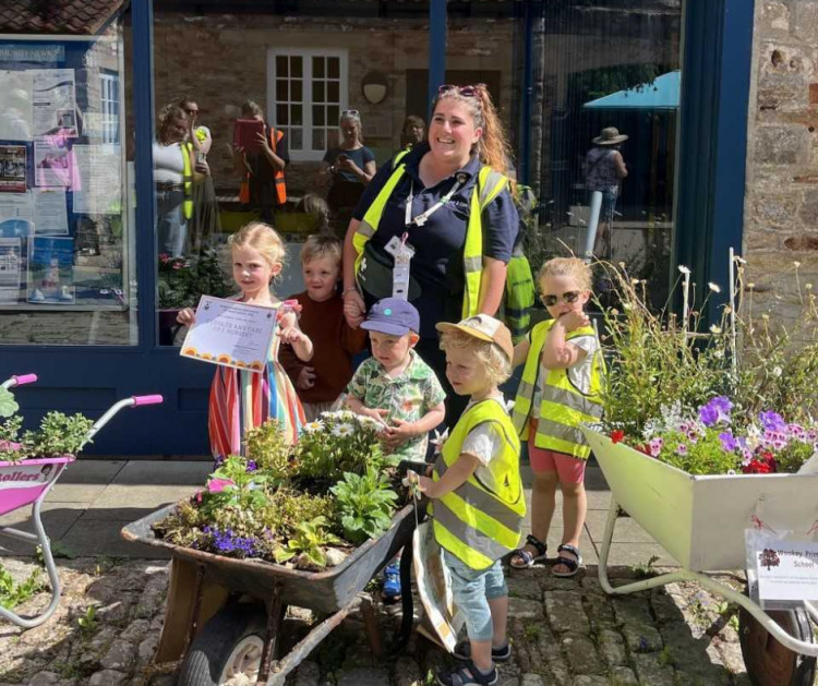 Wells City Council awarded Wookey Primary the top prize in the 2025 Wells in Bloom Schools Competition. (Photo: Wells City Council/Wells in Bloom)